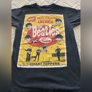 The Beatles Englands Music Sensation Black Medium Tee Shirt